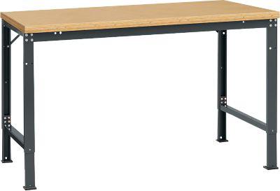 Manuflex Grundtisch UNIVERSAL Spezial, 1500 x 1000 mm, Multiplex natur, anthrazit