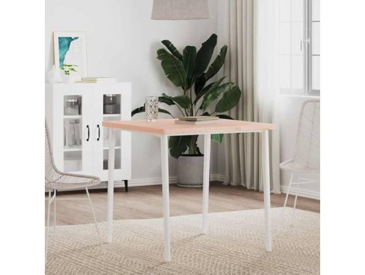 PTUGUOF Tischplatte 70x70x2,5 cm Quadratisch Massivholz Buche Abgerundete Ecken, Feuchttuch-Reinigung, Vielseitig für Esstisch, Möbelprojekte