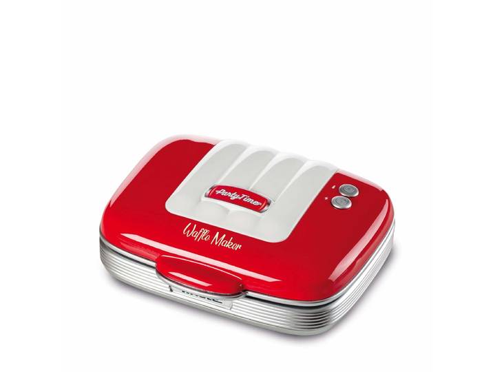 Ariete 1973/00 - 50's Style Wafelijzer - 700W - Anti-aanbakplaat - Rood