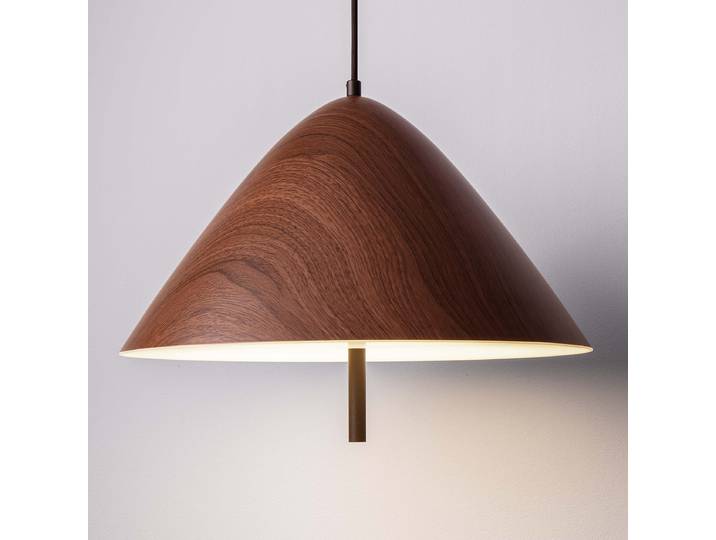 Suspension Oros Ø 40cm Marron/Marron Aluminium LED non-remplaçables Module LED