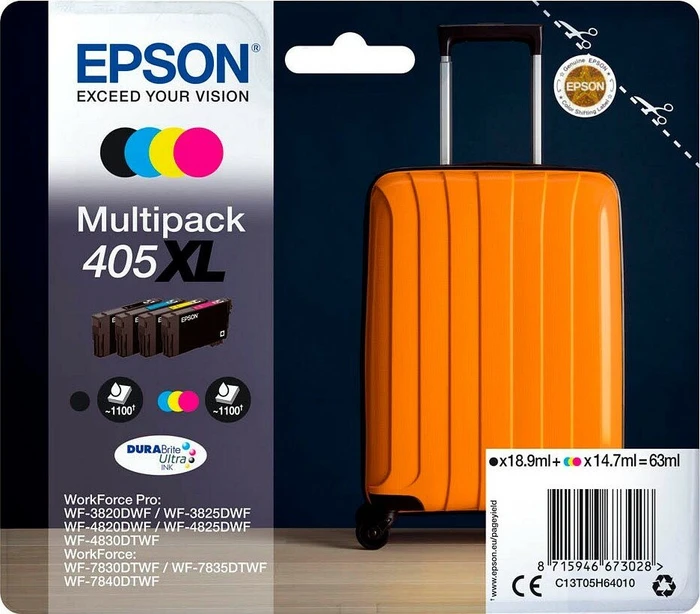 Epson 405XL Multipack, 18,9ml