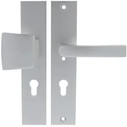 Starx, Türgriff + Türgarnitur, Veiligheidsbeslag Deurbeslag Duwer /Kruk Langschild Aluminium PC72 mm (Türgarnitur)