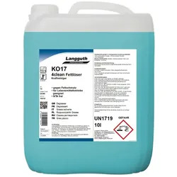 Langguth KO17 4clean 10 L Fettlöser starker Fettlöser für Ihre Küche