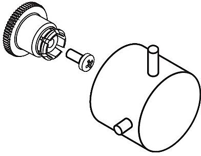 Hansgrohe Griff Axor Starck Unterputzventil 10991000 chrom