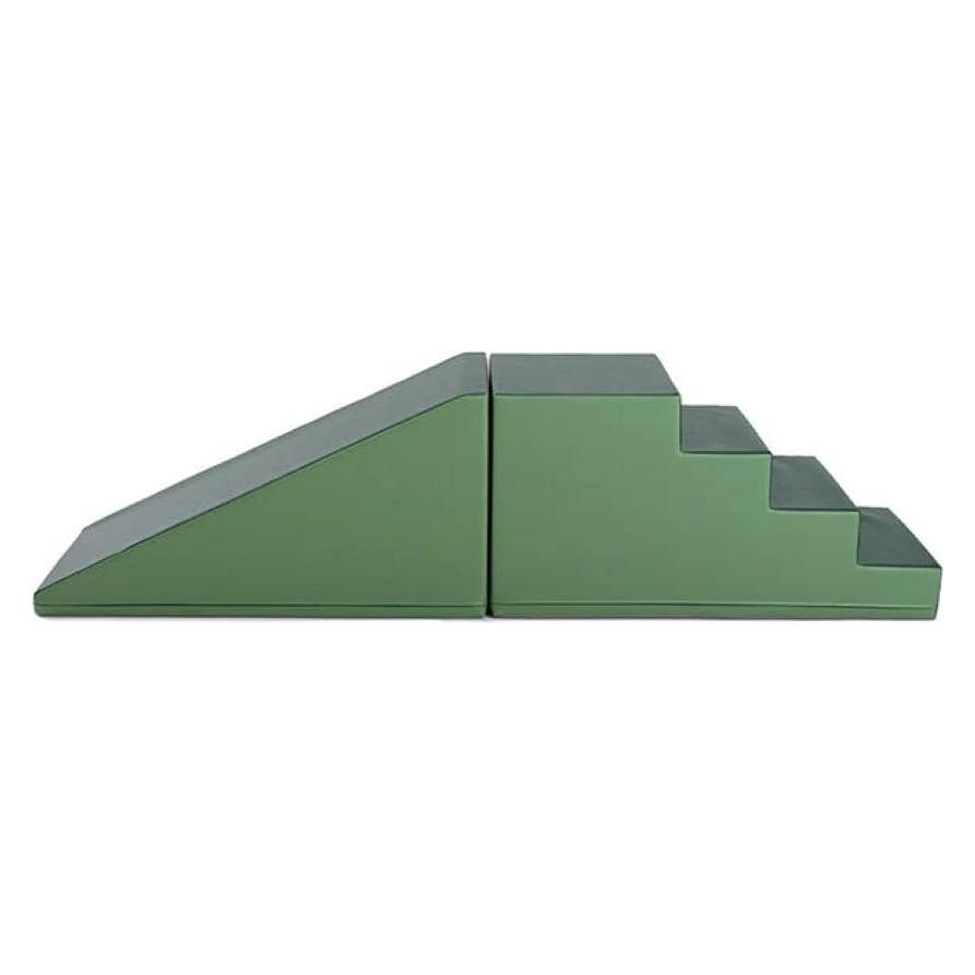 Iglu SET 1X Mega Fun Slider - Grün - Bunte Schaumstoff-Rutsche mit Treppe für Kinder (52316665)