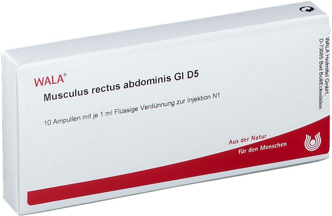 WALA Musculus Rectus abdominis GL D 5 Ampullen 10x1 ml