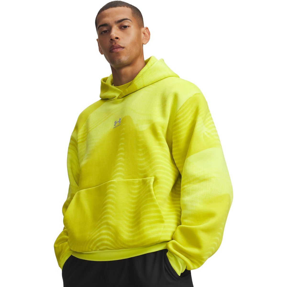 Under Armour Icon Fleece Printed HD yellow reflective (738) L 6016615-738-LG