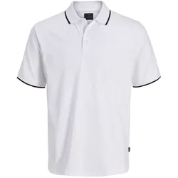 Jack & Jones Herren Poloshirt JPRBLAETHAN DETAIL SS POLO SN - Regular Fit - 12292983 Chambray Blue - S