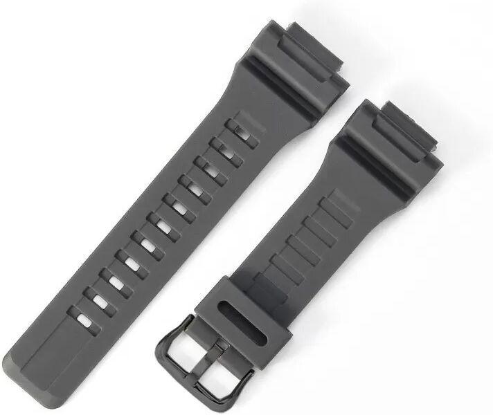 INF Silikonarmband kompatibel mit Casio Sportuhren AQ-S810W SGW-300H (TRT110, AEQ-110) Grau