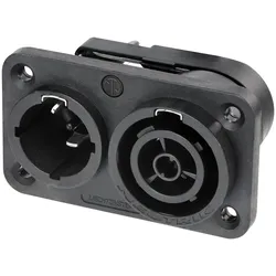 NEUTRIK® powerCON®, UL50E , 3-pol , Kunststoff-Einbaubuchse, gerade, max. 2.5 mm2