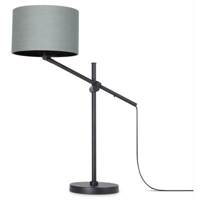 PACO HOME Tischleuchte "TOM", schwarz (grau), 1, Ø 28cm H: 78,1cm, Leuchten, mit kompatiblen Dimmer und Leuchtmittel, Tischleuchte