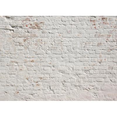 Fototapete LIVING WALLS "Klinker Backstein", bunt, B:3,5m L:2,55m, Vlies, Tapeten, Vlies, Wand, Schräge