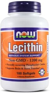 Now Foods Lecithin 1200 mg 100 Perlas