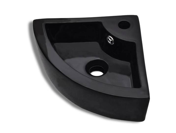 VIDAXL WASHBAIN mit Landung 45x32x12.5 cm Schwarz