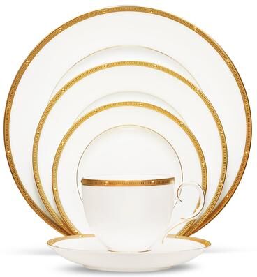Noritake Rochelle Gold 5-Piece Place Setting, Service for 1