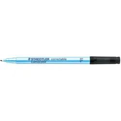 STAEDTLER Folienstift Lumocolor correctable F schwarz Packung mit 10 Stück