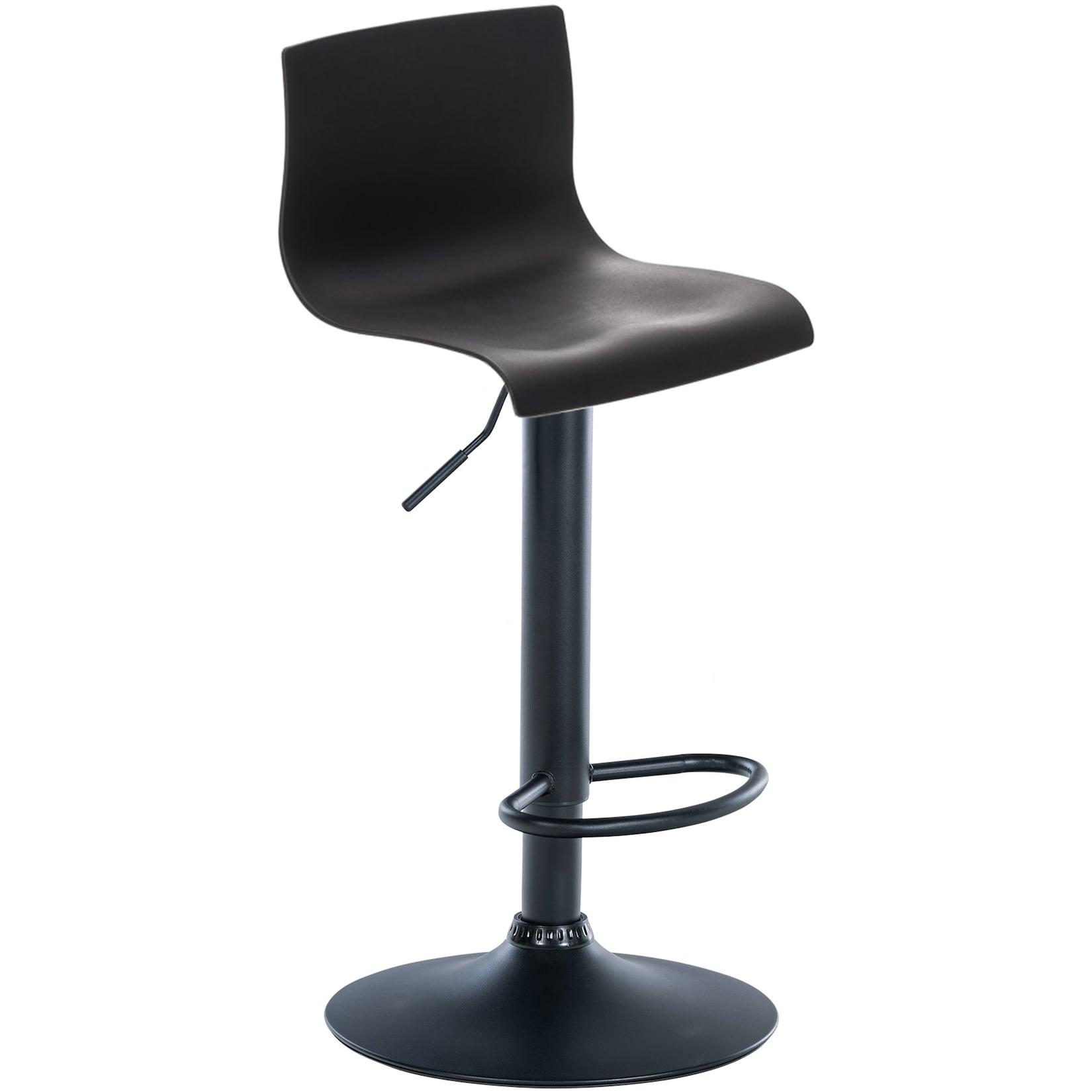 CLP Barhocker Hoover B - Farbe: schwarz, Gestellmaterial: Metall matt schwarz