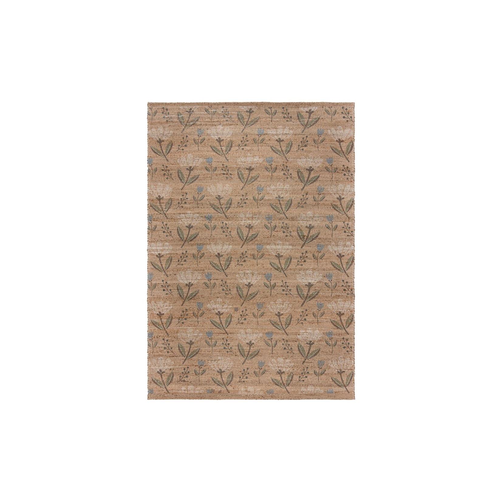 Jute-Teppich floral Naturfarben 200 x 290 cm - JED Kadima Design