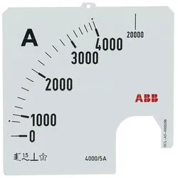 ABB SCL-A5-4000/96 Amperemeter Skale Stromwandleranschluss 4000/5A 2CSG123409R5011 SCLA5400096