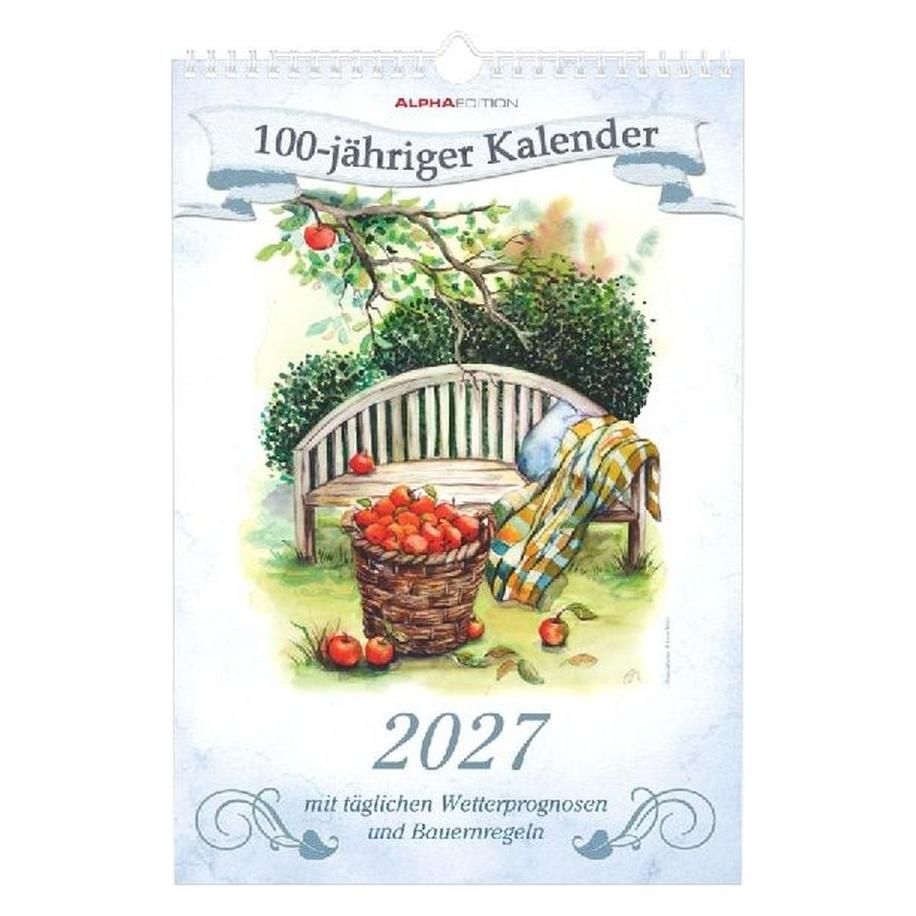 Alpha Edition 100-jähriger Kalender 2027 (105001)