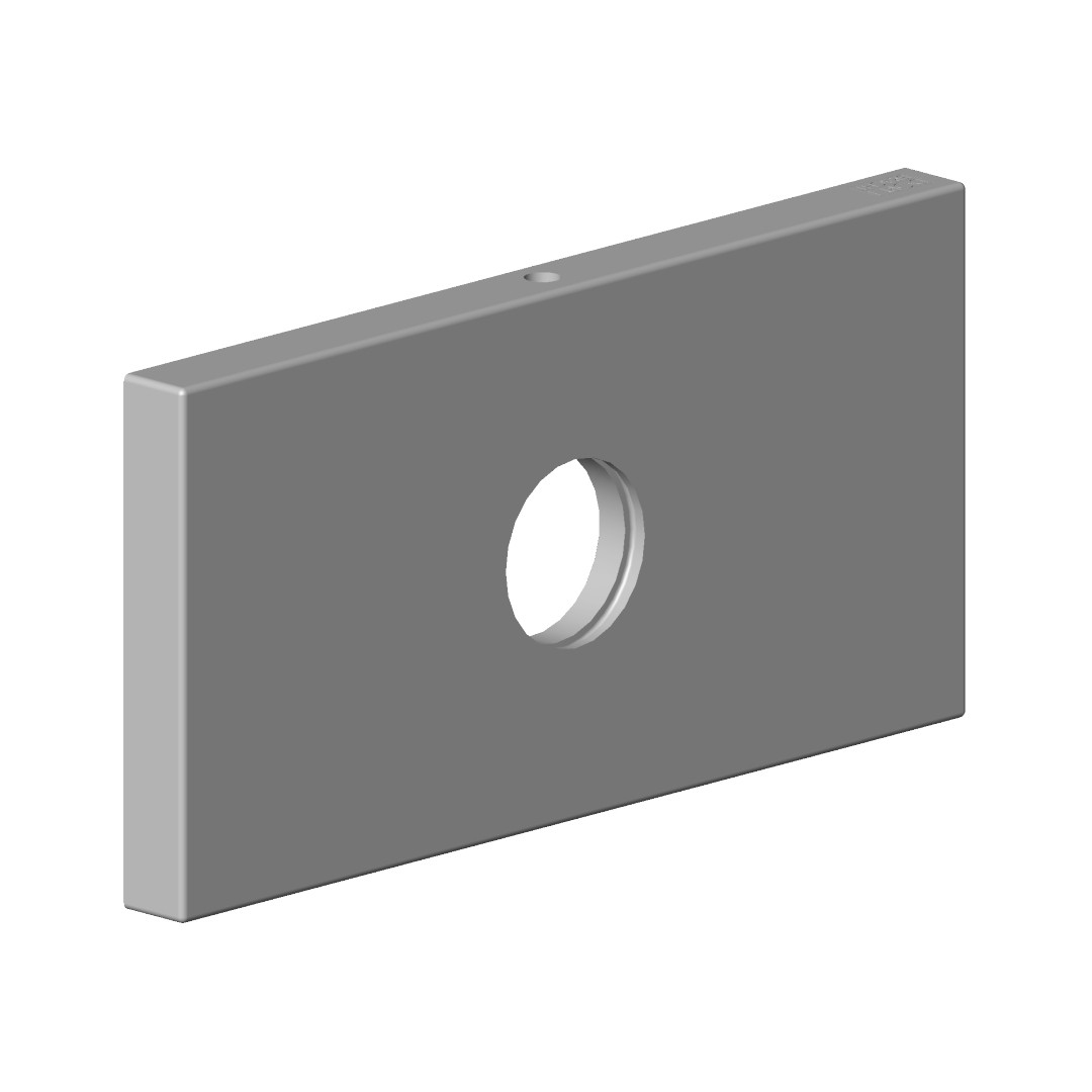 Dornbracht Rosette für Bidet Ersatzteile 092779010 120 x 60 x 9 mm Dark Platinum gebürstet 092779010-99