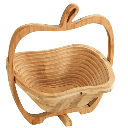 Maximex Bamboe Fruitmand Bruin - Opvouwbaar