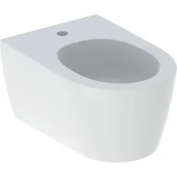 Wand-Bidet „One“, mit Überlauf, Befestigung verdeckt in weiß matt mit KeraTect®