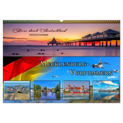 Reise durch Deutschland - Mecklenburg-Vorpommern (Wandkalender 2027 DIN A2 quer), CALVENDO Monatskalender