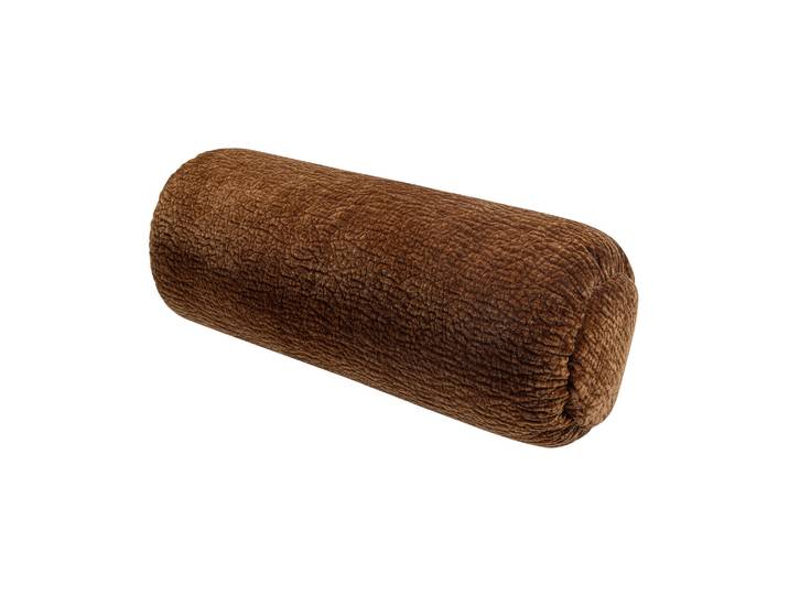 Coussin rouleau 50x23 cm Chenille 3D Marron moyen BAGGY