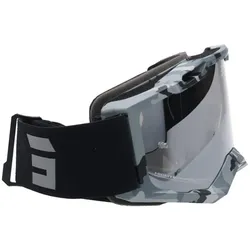 Shot, Motorradhelm Zubehör, IRIS 2.0 CAMO Brille matt grau camo-Glas silber versp.