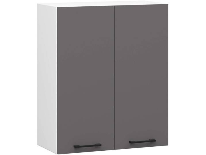 HÄNGESCHRANK Weiß, Graphit Grau 72/60/30