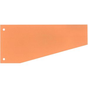 Wekre Trennstreifen Trapez, orange, 190g/m² Karton, 24 x 10,5 cm, 100 Stück