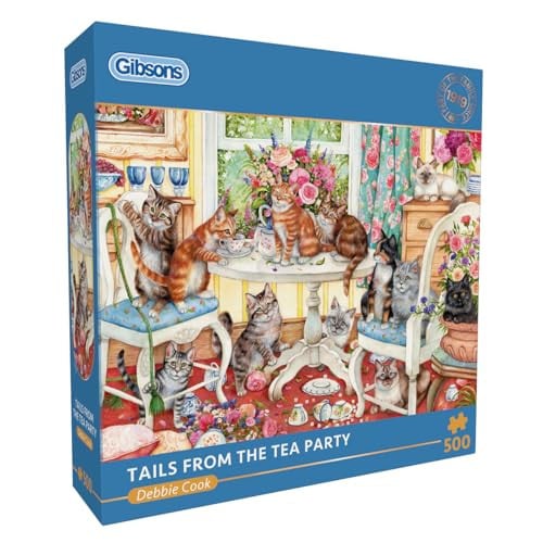 Gibsons Tails from the Tea Party 500 stuks puzzel voor volwassenen
