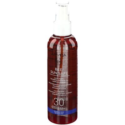 Apivita Bee Sun Safe Satin Touch Tan Perfection Body Oil Sunflower & Carrot Spf30 200 ml Öl