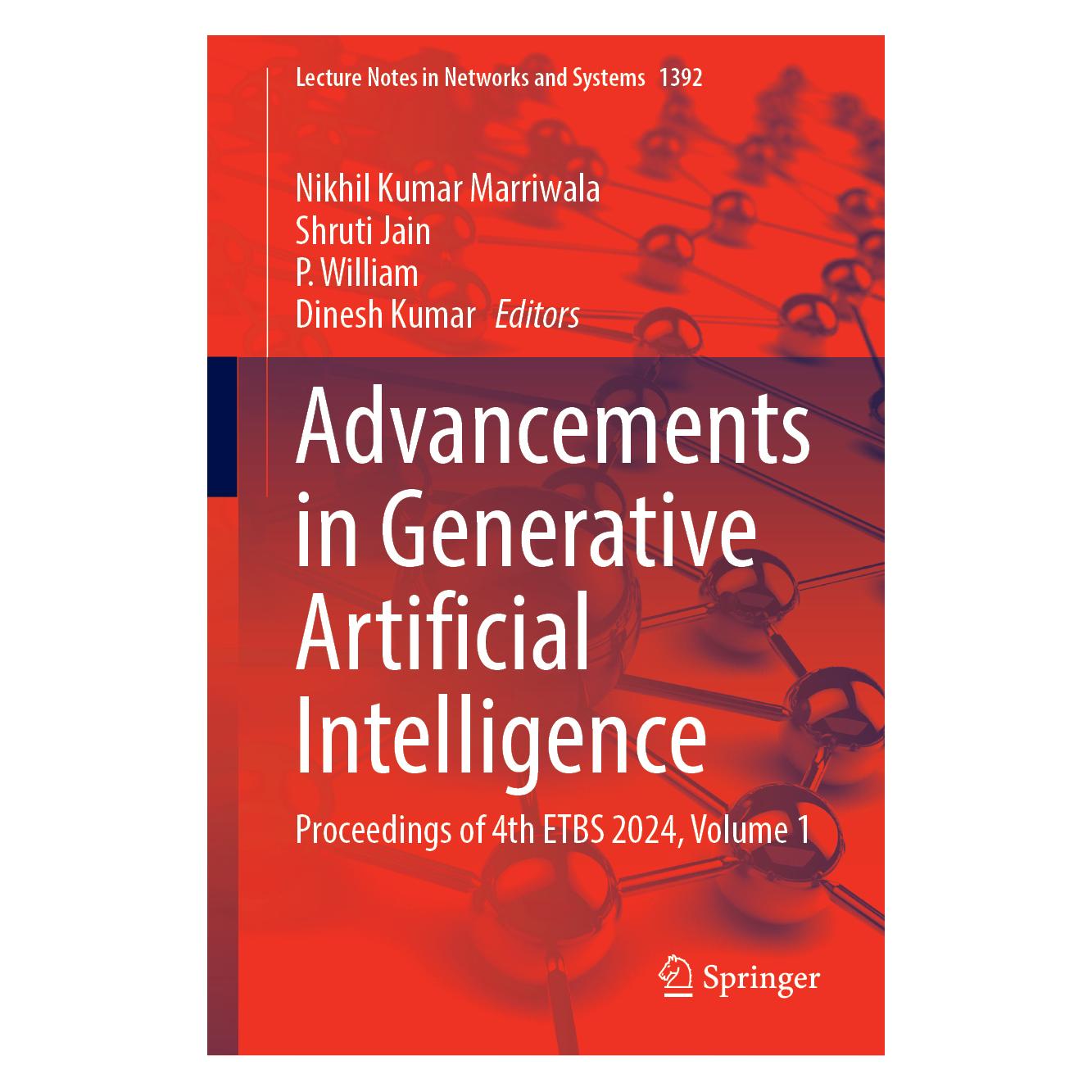 Springer Advancements in Generative Artificial Intelligence (Englisch, Hardcover, Dinesh Kumar, Nikhil Kumar Marriwala, P. William, Shruti Jain) (65528448)
