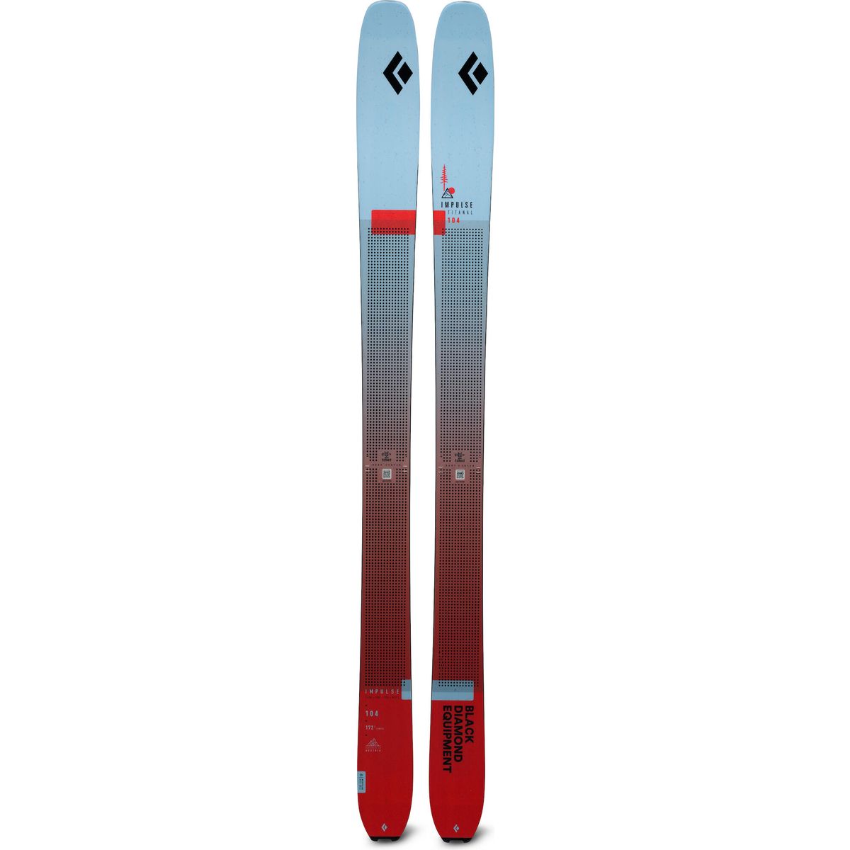 Black Diamond W Impulse TI 104 Skis fog blue (4051) 158 BD11515640511581