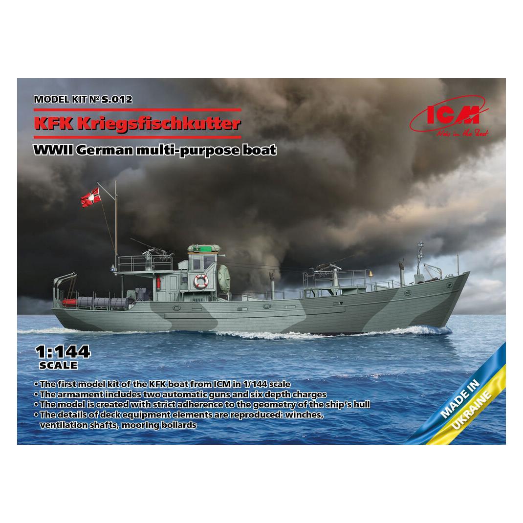 ICM KFK Kriegsfischkutter, WWII German multi-purpose boat (100% new molds) (S.012)
