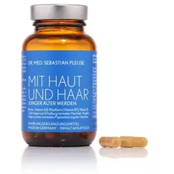 Dr. med. Sebastian Pleuse Mit Haut und Haar mit Coenzym Q10 60 Kapseln, 30 Tage