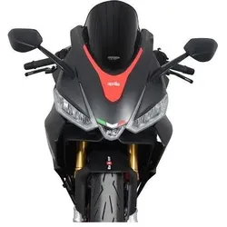 Unimed Pharma, Motorrad Zubehör, 660 RS MRA Verkleidungsscheibe, Racing, schwarz, mit ABE - Aprilia