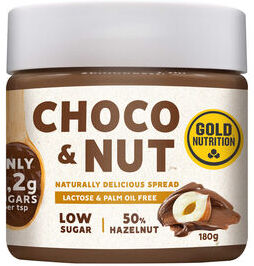 GOLDNUTRITION Choco & Nut Low Sugar 180 gr
