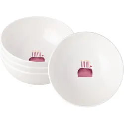 Villeroy & Boch With Love Müslischalen Happy Birthday, Schüssel + Schale, Mehrfarbig