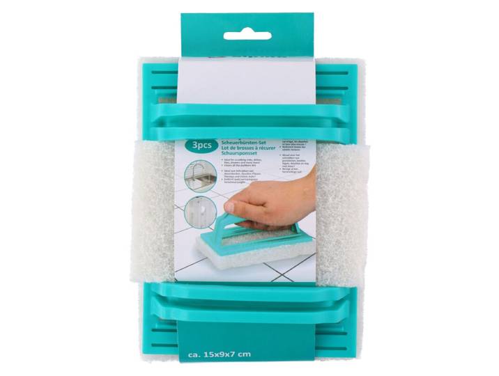 Lot de 3 brosses à récurer