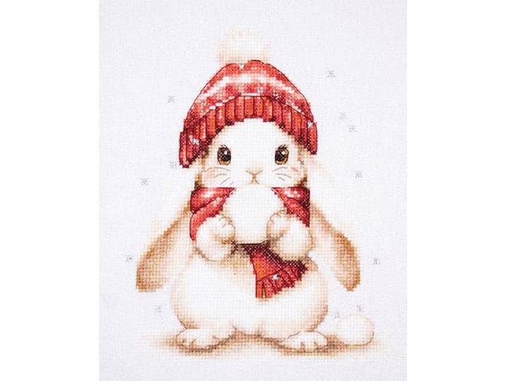 Luca-S B1418 Kruissteekkit Snow Magic, getelde kruissteekkit voor volwassenen, handwerk- en borduurpakket
