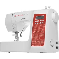 Singer SC220, Nähmaschine, Weiss, Rot