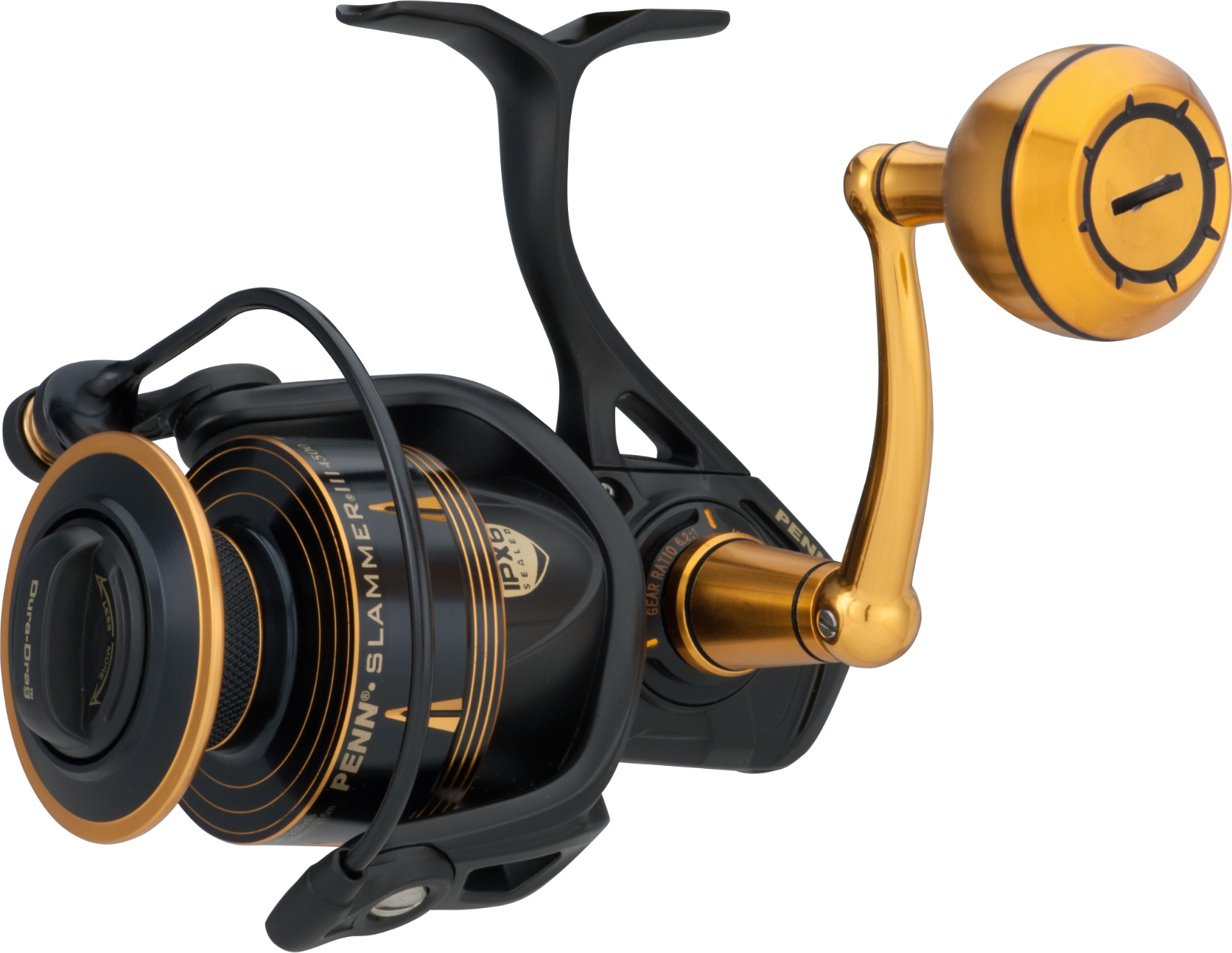 PENN Slammer III, 10500, Beidhändig, Spinning Angelrolle, Frontbremse, SLAIII10500, 1403989
