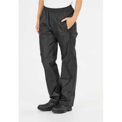 Regenhose WEATHER REPORT "Packway", Damen, Gr. 42, EURO-Größen, schwarz (schwarz, schwarz), 100% Polyester, unifarben, Hosen Regenhose, im Basic-Design