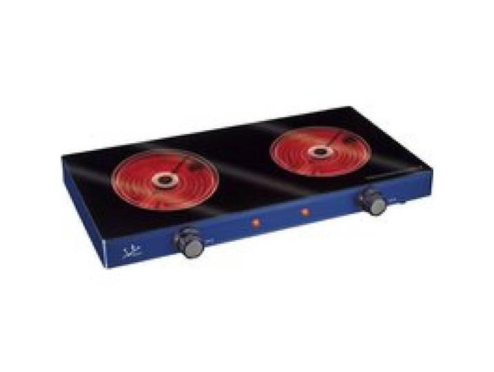 Cuisinière électrique vitrocéramique - JATA - V142 - 2 plaques caloríficas - Noir - 59 cm de large