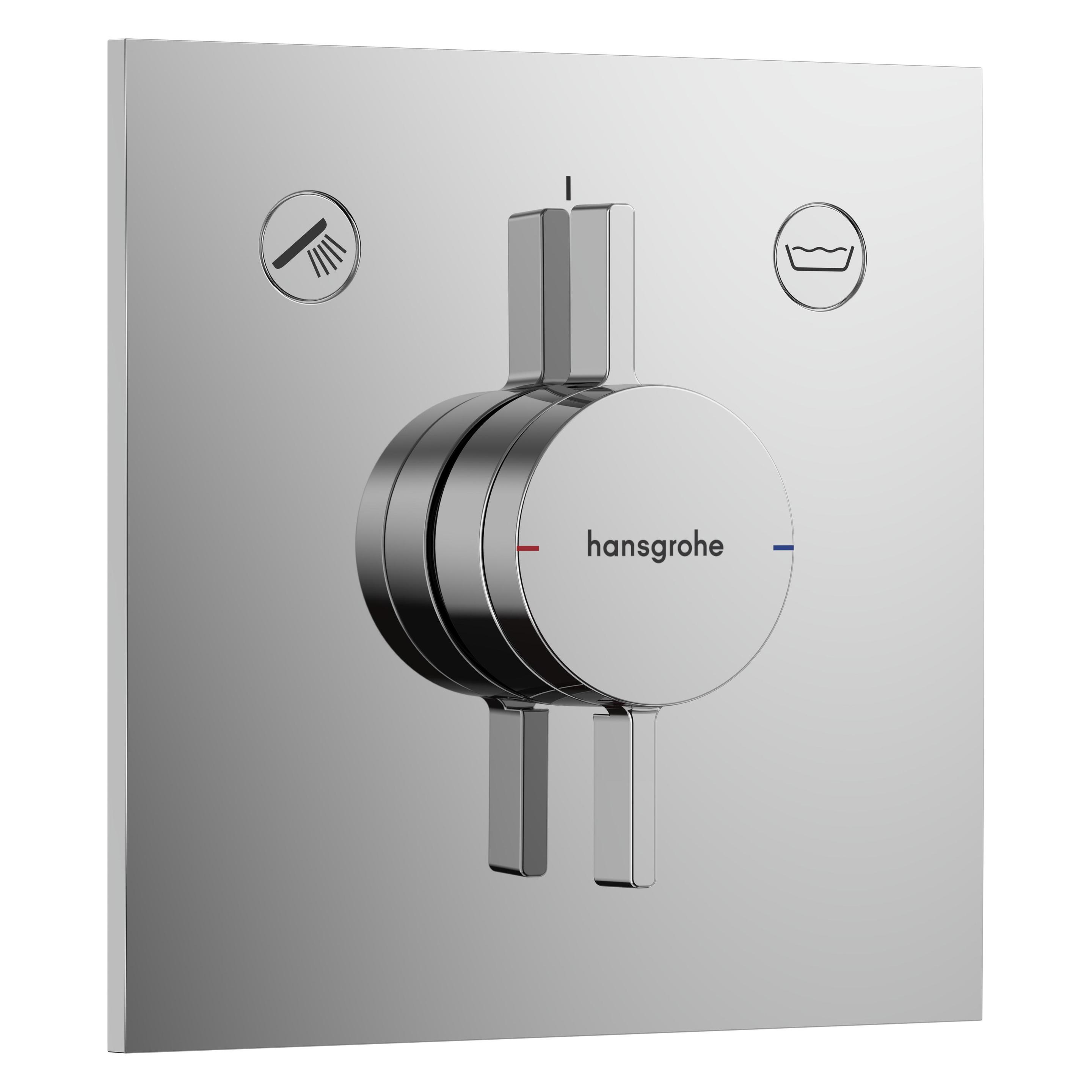 hansgrohe HG Thermostat DuoTurn E UP, 2 Verbraucher verchromt (75417000)