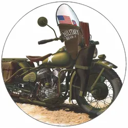 Essbares Papier Militär-Reisemotorrad, 19,5 cm