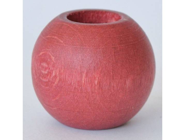 Gardinenbefestigungen Ersatzteile KUTTI Holzkugel, Schlaufenkugel, Ø 25 mm Gr. 1, rot (dunkelrot), Ø:25cm, Holzwerkstoff, Gardinenbefestigungen, Gardinenbefestigungen Ersatzteile, Deko für Raffrollos und Scheibengardinen